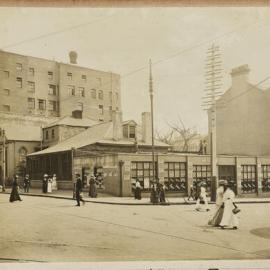 Print - Streetscape, corner of Liverpool and Castlereagh Streets Sydney, circa 1912