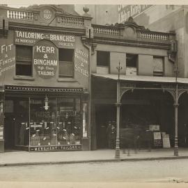 Print - Commercial shops in Pitt Street Sydney, circa 1912
