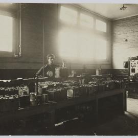 Print - Battery Room, Sydney Municipal Council Garage Workshop, Darlinghurst, 1919