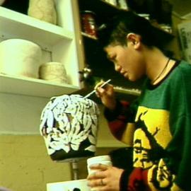 Pottery class at Maybanke Recreation Centre, Harris Street Ultimo, 1990