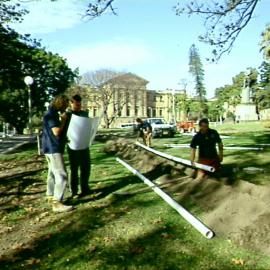 Hyde Park South Upgrade, Park Street Sydney, circa 1992