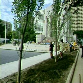 Hyde Park South Upgrade, Pool of Reflection, Elizabeth Street Sydney, circa 1992