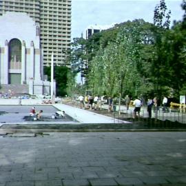 Hyde Park South Upgrade, Pool of Reflection, Elizabeth Street Sydney, circa 1992
