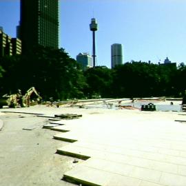 Hyde Park South upgrade, Anzac Memorial and Pool of Reflection, Elizabeth Street Sydney, circa 1992