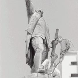 Conservation management, Captain Cook statue Hyde Park, Park and College Streets Sydney, circa 1992