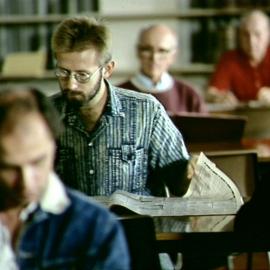 Readers in the Sydney City Library, Pitt Street Sydney, 1991