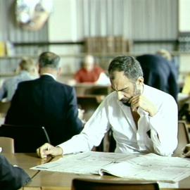 Readers in the Sydney City Library, Pitt Street Sydney, 1991