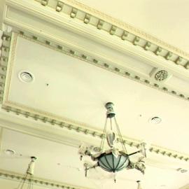 Restoration of Haymarket Chambers, light fittings and cornices, George Street Sydney, circa 1992