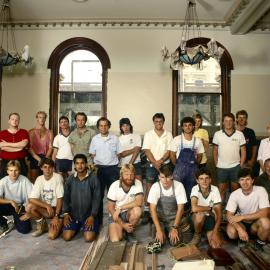 Restoration of Haymarket Chambers, Library, George Street Sydney, circa 1992