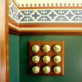 Restoration of Haymarket Chambers, light switches, George Street Sydney, circa 1992