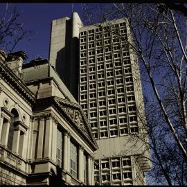 Eastern facade of Town Hall House, Kent Street Sydney, 1991