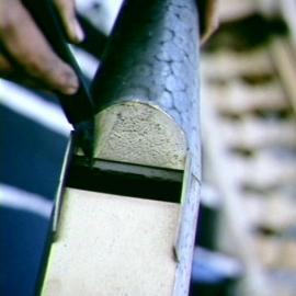 Close up of Sydney Town Hall Grand Organ's pipes, George Street Sydney, 1991