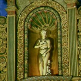 Capitol Theatre before restoration, Goddess of wisdom, Hay Street Haymarket Sydney, circa 1992