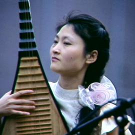 Performer at the Chinese cultural day, Ultimo Community Centre, William Henry Street Ultimo, 1993