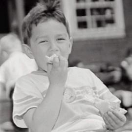 Young boy at the King George V Recreation Centre, Cumberland Street The Rocks, 1993