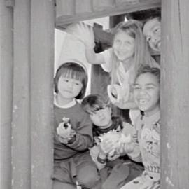 A group of children at the King George V Recreation Centre, Cumberland Street The Rocks, 1993