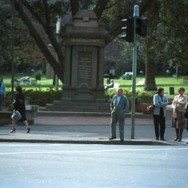 The Oddfellows memorial, corner of Elizabeth Street and Park Street Sydney, 1981