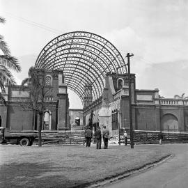 Partially demolished Exhibition Building, Prince Alfred Park, Chalmers Street Surry Hills, 1953