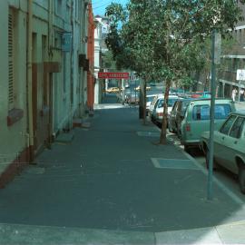 Restaurants along Liverpool Street Sydney, 1981