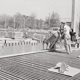 Prince Alfred Park Pool and Skating Rink construction, Chalmers Street Surry Hills, 1958