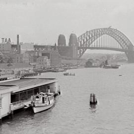 Proposed site of Overseas Passenger Terminal, West Circular Quay, 1958