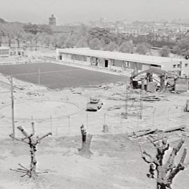 Prince Alfred Park Pool and Skating Rink construction, Chalmers Street Surry Hills, 1958