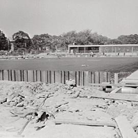 Prince Alfred Park Pool and Skating Rink construction, Chalmers Street Surry Hills, 1958