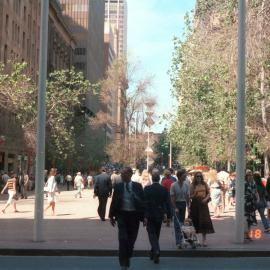 Pedestrians in Martin Place Sydney, 1983