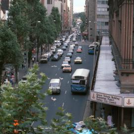 North view of York Street and the Queen Victoria Building Sydney, 1983