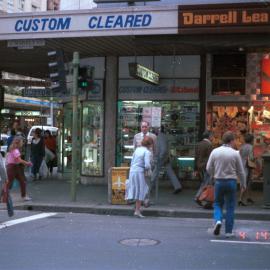 Pedestrian crossing on Market Street Sydney, 1984