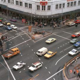 Construction site, Park and George Street Sydney, 1984