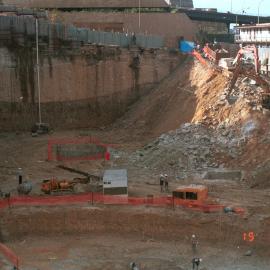 Excavation site, Grosvenor Place Sydney, 1984