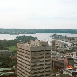 Aerial view over Sydney, 1984