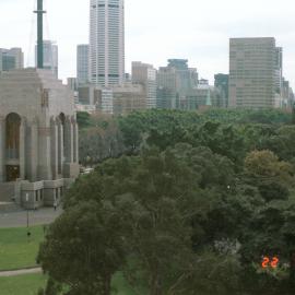 Aerial view over the ANZAC War Memorial Sydney, 1984