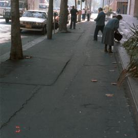 Pavement condition, College Street Sydney, 1984