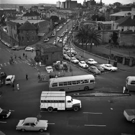 Traffic patterns, Taylor Square Darlinghurst, 1961