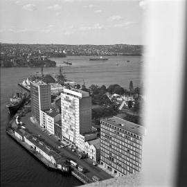Circular Quay from AMP Building, Alfred Street Sydney, 1963