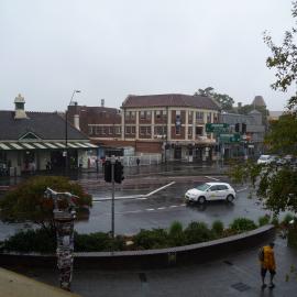 Newtown Bridge in the rain at intersection of King Street and Enmore Road Newtown, 2009