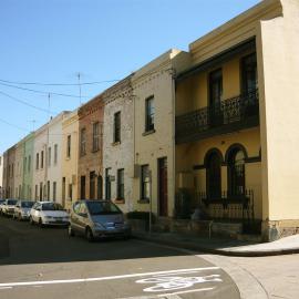 Streetscape with terraces, Paternoster Row Pyrmont, 2009