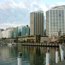 Cockle Bay with Sydney city skyline Darling Harbour, 2009