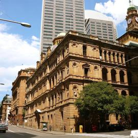 Streetscape and Lands Department Building, corner of Bridge and Gresham Streets Sydney, 2009