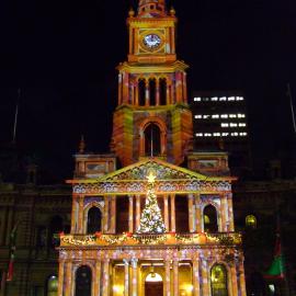 Christmas lights on Sydney Town Hall, George Street Sydney, 2007