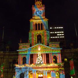 Christmas lights on Sydney Town Hall, George Street Sydney, 2007