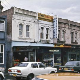 Shopfronts on Redfern Street Redfern, circa 1977