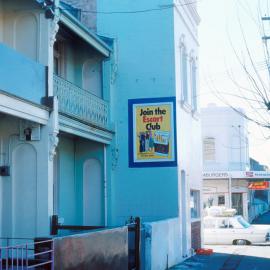 Cigarette advertising signage on Wilson Street Darlington, circa 1977