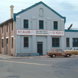 H.E. Allen & Co Pty Ltd on Flora Street Erskineville, circa 1977