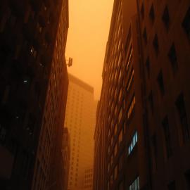 Abercrombie Lane during dust storm in Sydney, 2009