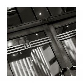 Bronze decorative door of City Mutual Building in Hunter Street Sydney, 2009