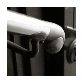 Bronze handrail outside the City Mutual Building in Hunter Street Sydney, 2009