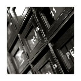 Letterboxes inside the Westchester apartment building in Onslow Avenue Elizabeth Bay, 2009